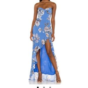 Revolve Amanda Uprichard Gown, worn 1x for a wedding.  Beautiful!!!